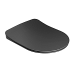 Крышка-сиденье Ravak Uni Chrome Flat черная с микролифтом Крышка-сиденье Ravak Uni Chrome Flat черная с микролифтом