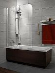 Шторка на ванну Radaway Torrenta PND 101*150 L графитовое стекло Шторка на ванну Radaway Torrenta PND 101*150 L графитовое стекло