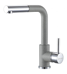Смеситель Paulmark Kassel Ka214311-310 для кухни с выдвижным изливом гранитная крошка серый/хром Смеситель Paulmark Kassel Ka214311-310 для кухни с выдвижным изливом гранитная крошка серый/хром