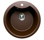 Кухонная мойка Tolero R-108Е 51*51 коричневая матовая Кухонная мойка Tolero R-108Е 51*51 коричневая матовая