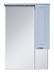 Зеркало-шкаф Misty Терра 70 R серый с подсветкой Зеркало-шкаф Misty Терра 70 R серый с подсветкой
