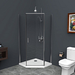 Душевой уголок BelBagno UNO-195-P-1-90-C-Cr 90*90*195 L/R без поддона Душевой уголок BelBagno UNO-195-P-1-90-C-Cr 90*90*195 L/R без поддона