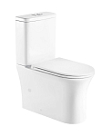 Унитаз-компакт WeltWasser Telbach 001 GL-WT 36*60,8 белый глянец безободковый с крышкой-сиденьем микролифт Slim Унитаз-компакт WeltWasser Telbach 001 GL-WT 36*60,8 белый глянец безободковый с крышкой-сиденьем микролифт Slim