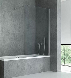 Душевая шторка на ванну New Trendy New Modus EXK-0291 80*150 L/R косой кронштейн