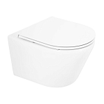Подвесной унитаз BelBagno Tre BB8001CHR/SC 36,5*52,5 безободковый с крышкой-сиденьем микролифт Подвесной унитаз BelBagno Tre BB8001CHR/SC 36,5*52,5 безободковый с крышкой-сиденьем микролифт
