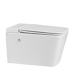 Подвесной унитаз ABBER Rechteck AC1202P 36*59 с крышкой-сиденьем микролифт Slim, с импульсным сливом Подвесной унитаз ABBER Rechteck AC1202P 36*59 с крышкой-сиденьем микролифт Slim, с импульсным сливом