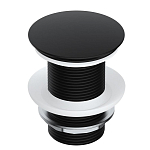 Донный клапан WasserKRAFT A245 Push-up черный, покрытие Soft-touch, без перелива Донный клапан WasserKRAFT A245 Push-up черный, покрытие Soft-touch, без перелива