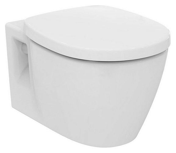 Подвесной унитаз Ideal Standard Connect 36,5*55 с крышкой-сиденьем микролифт Slim