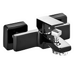 Смеситель E.C.A.Tiera 103502469EX для ванны и душа без душевых аксессуаров черный/хром Смеситель E.C.A.Tiera 103502469EX для ванны и душа без душевых аксессуаров черный/хром
