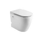 Приставной унитаз Ceruttispa Sella Pulse 36*58 импульсный смыв, безободковый с крышкой-сиденьем микролифт Slim Приставной унитаз Ceruttispa Sella Pulse 36*58 импульсный смыв, безободковый с крышкой-сиденьем микролифт Slim