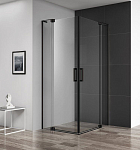 Душевой уголок Cezares SLIDER-A-2-70/80-C-NERO 70/80*70/80*195 профиль черный стекло прозрачное без поддона Душевой уголок Cezares SLIDER-A-2-70/80-C-NERO 70/80*70/80*195 профиль черный стекло прозрачное без поддона
