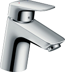 Смеситель Hansgrohe Logis 71077000 для раковины с донным клапаном push-open хром Смеситель Hansgrohe Logis 71077000 для раковины с донным клапаном push-open хром