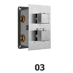 Термостат RGW Shower Panels 21140542-31 для ванны и душа скрытый монтаж Термостат RGW Shower Panels 21140542-31 для ванны и душа скрытый монтаж