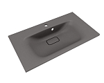 Мебельная раковина Style Line Фортуна 80*45 серый шелк (приобретается в комплекте с тумбой)