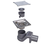 Душевой трап RGW Shower Drain 110*110 с дизайн-решеткой Душевой трап RGW Shower Drain 110*110 с дизайн-решеткой
