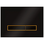 Смывная клавиша KKPol Vitrum Grande V4 SPP/018/0/K (350/PPC/018-00-06) стекло, чер/зол мат/чер