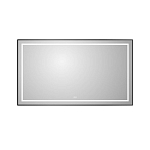 Зеркало BelBagno Kraft SPC-KRAFT-1400-800-LED-TCH-WARM-NERO 140*80 черное с Led-подсветкой и функцией антизапотевания