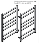 Электрический полотенцесушитель Двин V Plaza Neo 50*80 L/R хром