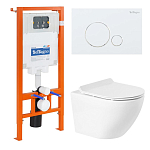 Комплект инсталляции 4в1 BelBagno (унитаз Sfera-R BB046CHR с сиденьем BB2111SC + система инсталляции BB002-80 с кнопкой BB014-SR-BIANCO) Комплект инсталляции 4в1 BelBagno (унитаз Sfera-R BB046CHR с сиденьем BB2111SC + система инсталляции BB002-80 с кнопкой BB014-SR-BIANCO)