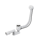 Слив-перелив для ванны AlcaPlast A51BM-100 100см автомат комплект белый пластик/пластик