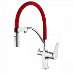Смеситель Lemark Comfort LM3074C-Red для кухни с функцией подключения фильтра хром/красный Смеситель Lemark Comfort LM3074C-Red для кухни с функцией подключения фильтра хром/красный