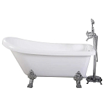 Акриловая ванна Ceruttispa Vito 170x74 на львиных лапах (хром) Акриловая ванна Ceruttispa Vito 170x74 на львиных лапах (хром)