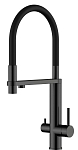 Смеситель Knotlor Infinity SS-15/BL для кухни с функцией подключения фильтра черный матовый Смеситель Knotlor Infinity SS-15/BL для кухни с функцией подключения фильтра черный матовый
