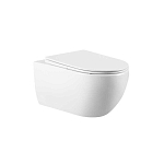 Подвесной унитаз Vincea Evo 36,5*55,5 безободковый с крышкой сиденьем микролифт Slim Подвесной унитаз Vincea Evo 36,5*55,5 безободковый с крышкой сиденьем микролифт Slim