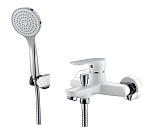 Смеситель ABBER Weiss Insel AF8012W для ванны и душа, белый/хром Смеситель ABBER Weiss Insel AF8012W для ванны и душа, белый/хром