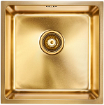 Кухонная мойка Paulmark Lassan PM304444-BG 44*44 брашированное золото Кухонная мойка Paulmark Lassan PM304444-BG 44*44 брашированное золото