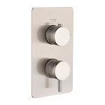 Смеситель Boheme Cell 135-2-NB для ванны и душа скрытый монтаж на 2 потребителя брашированный никель