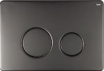 Клавиша смыва Iddis Unisteel UNSR2GMi77, графит, вороненая сталь