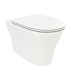 Приставной унитаз Ceruttispa Adige F CT8907 36,5*50 безободковый с крышкой-сиденьем микролифт Slim Приставной унитаз Ceruttispa Adige F CT8907 36,5*50 безободковый с крышкой-сиденьем микролифт Slim