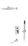 Душевой комплект D&K Bayern Liszt DA1515608A04 с изливом матовый белый
